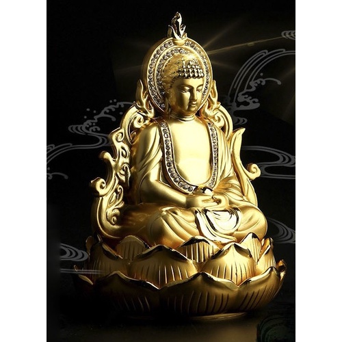 Pajangan Dekorasi Rumah Dashboard Mobil Parfum Double Sided Buddha Shakyamuni Tathagata Car Parfume