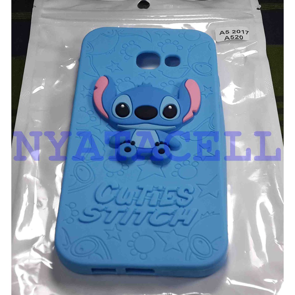 Case 3D Stitch Samsung Galaxy A5 2017 A520 Karakter/Lilo/Softcase/Soft