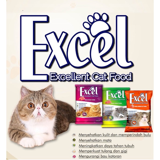 Makanan Kucing EXCEL 500 Gr