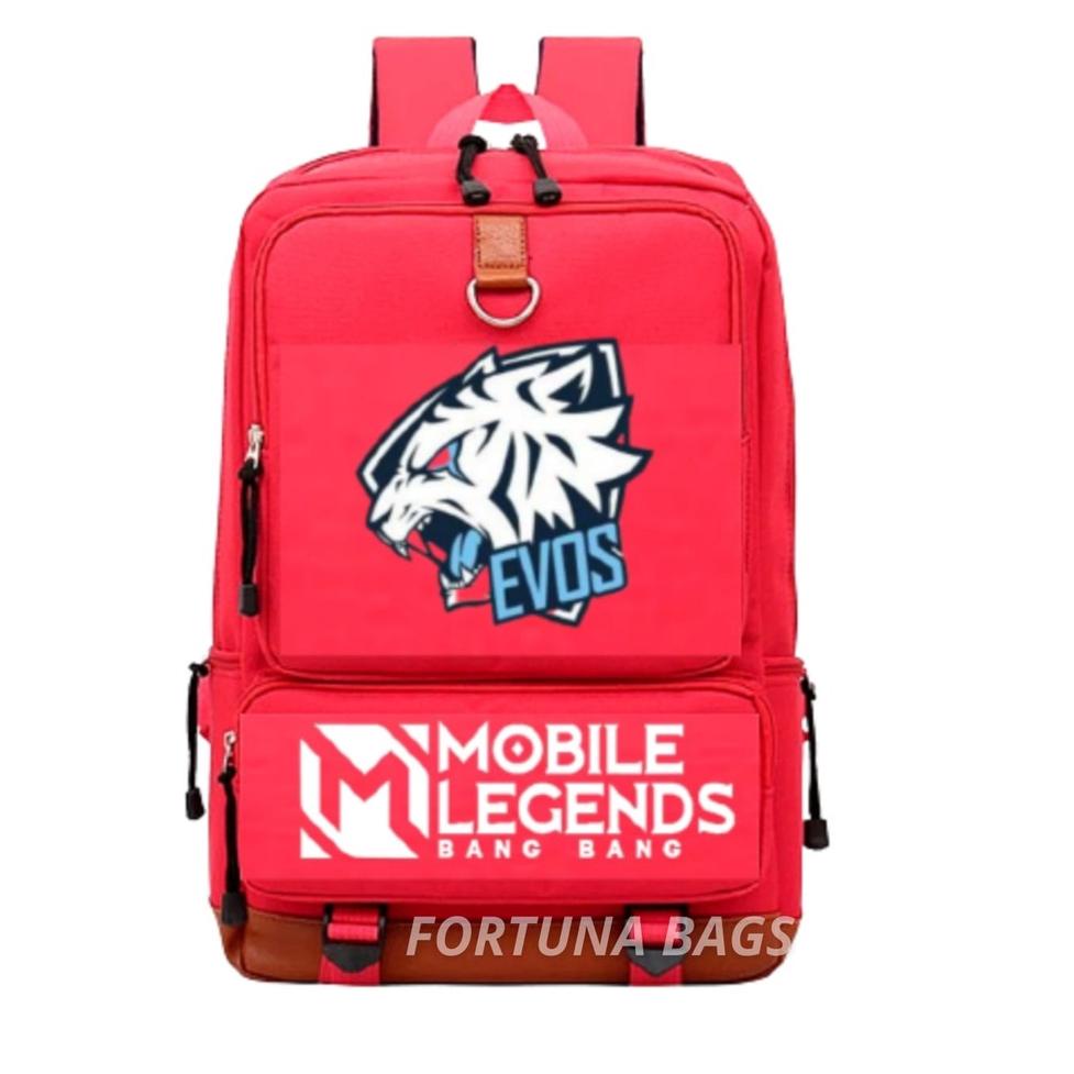 {D-IDO} {✓} Tas Ransel Anak Sekolah MOBILE LEGENDS EVOS RRQ Kekinian Anak2 SD TK PAUD Laki2 GAMING E