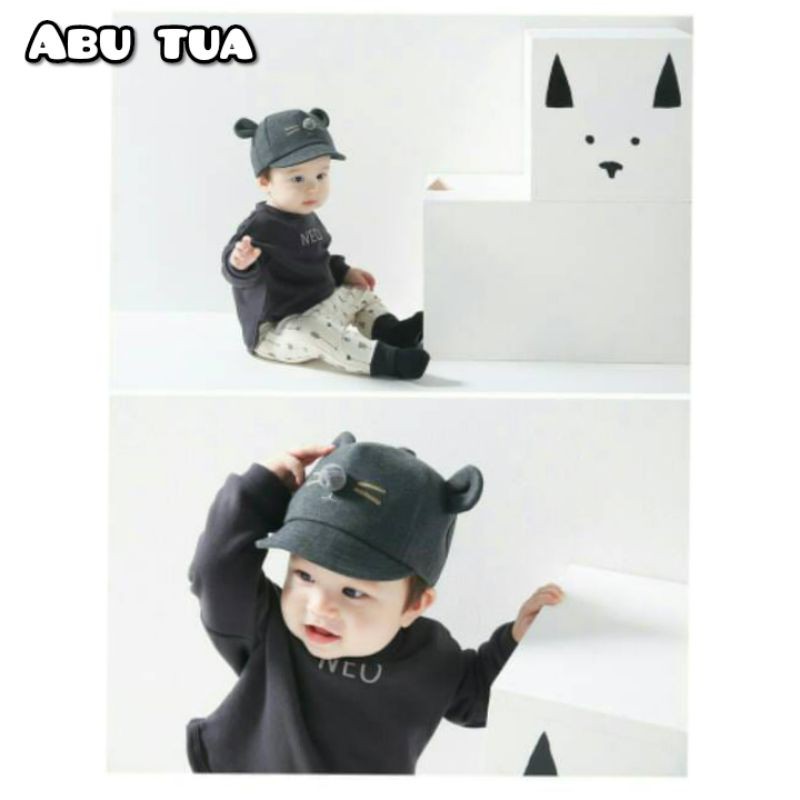 Topi Bayi Baseball kucing Topi Bayi Lucu Topi Bayi karakter