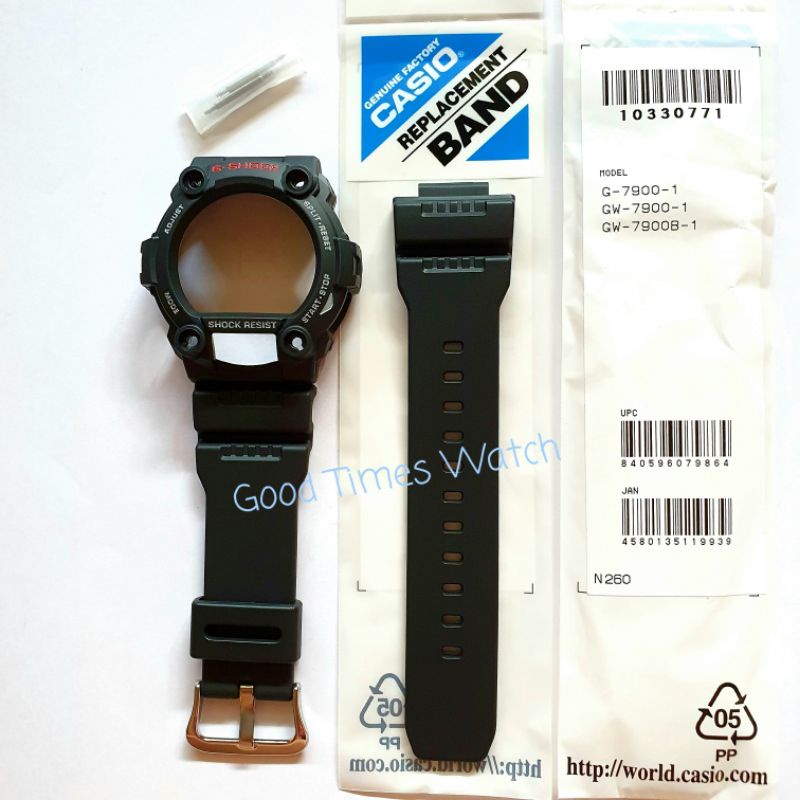 PAKET STRAP BEZEL G-SHOCK G-7900-1 G 7900 Casio Original