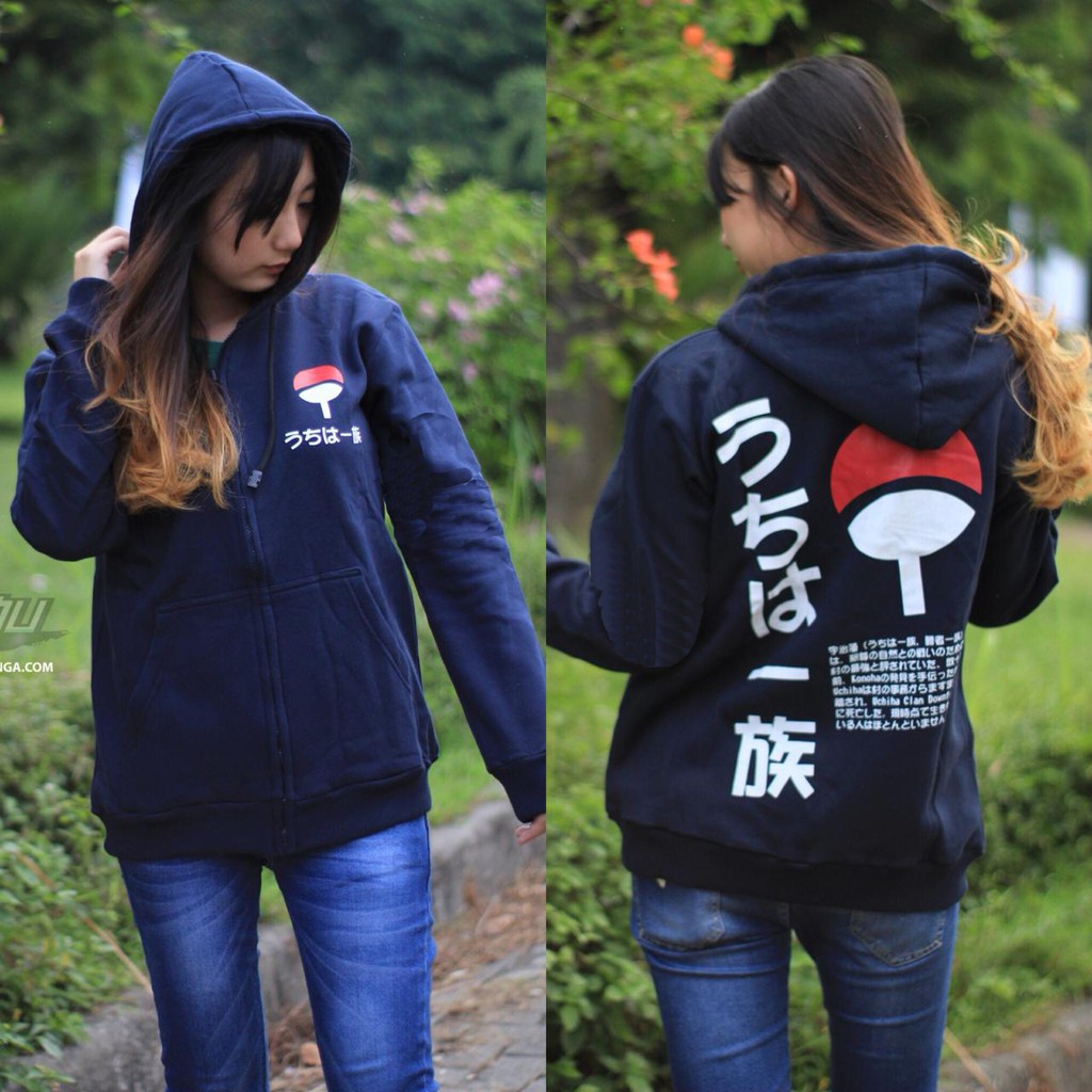 Jaket Uchiha Navy Anime Naruto