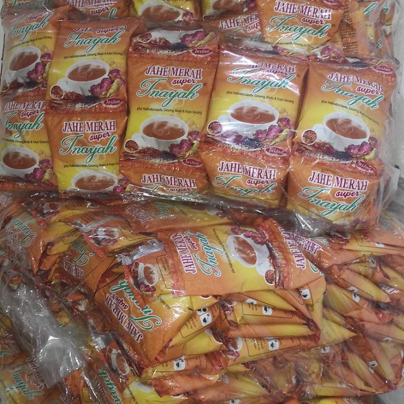 

JAHE MERAH SUPER INAYAH | HARGA PERBAL ISI 20 RENCENG