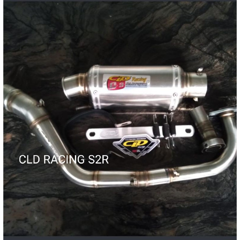 KNALPOT CLD RACING VARIO 125 VARIO 150 OLD NEW TYPE C3 OVAL DOFF INLET 50MM ORIGINAL