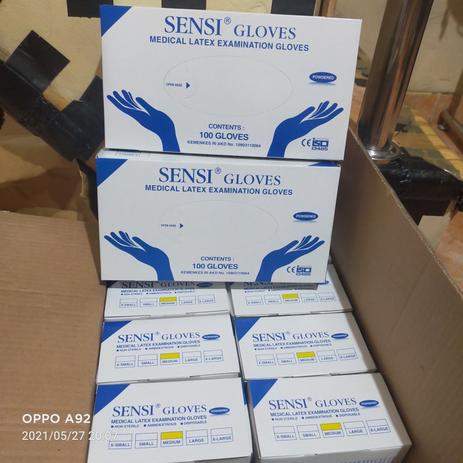 Sarung Tangan Karet Sensi / Sarung Tangan Medis / Sensi Glove Handscoon