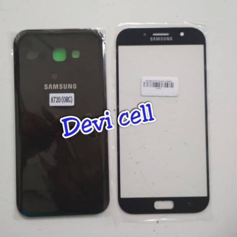KACA LCD KACA DEPAN GORILLA GLAS PLUS BACKDOOR SAMSUNG A7 2017 A720 A720F ORIGINAL