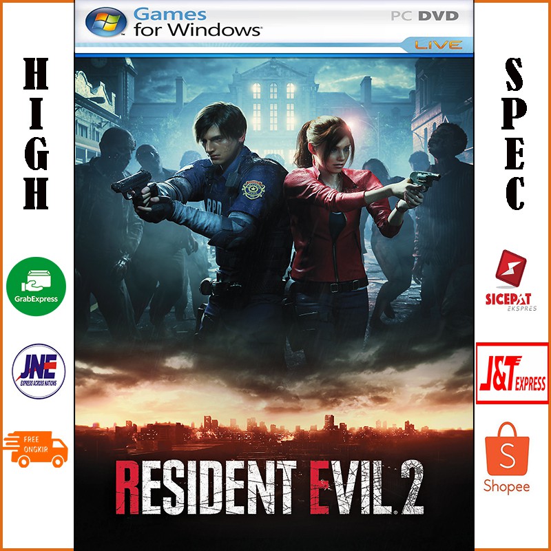 RESIDENT EVIL 2 PC / RE 2 REMAKE (+DLC) DVD GAME GAMING LAPTOP KASET KOMPUTER CD GAME