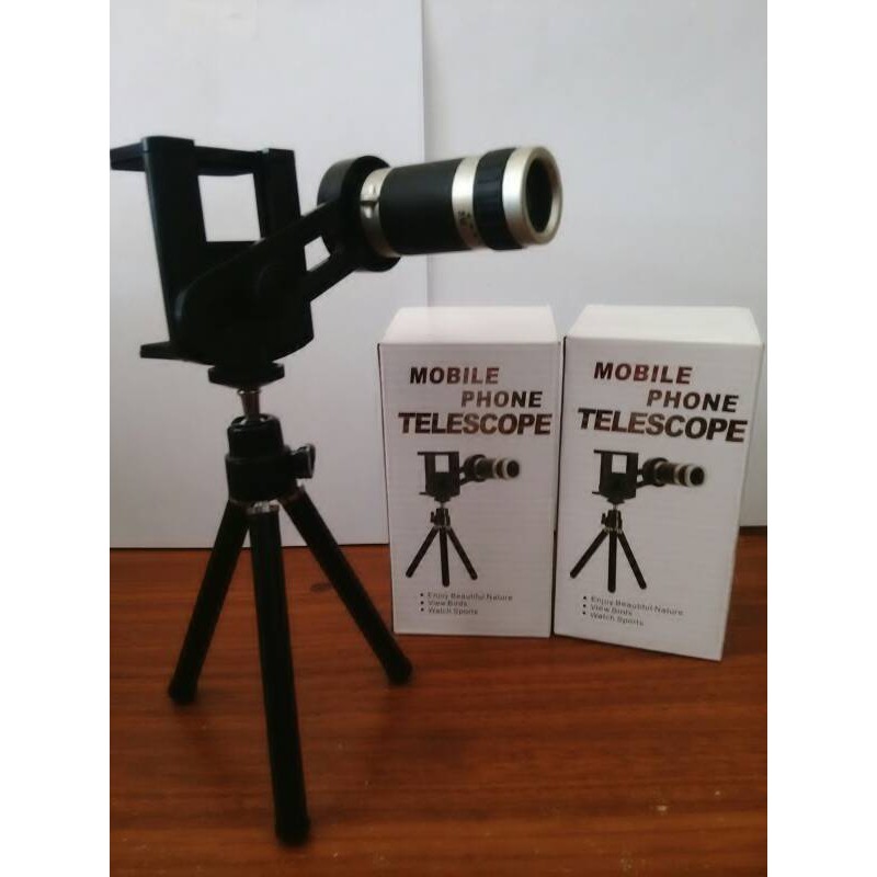Mobile Phone Telescope / Teropong + Tripod + Holder U