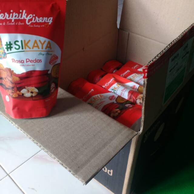 

SIKAYA#KERIPIK CIRENG ready stock varian pedass..