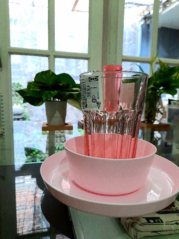 Gelas/mug/cangkir Kaca Bening Untuk Minuman 35cl Pilihan Warna Satuan, Tinggi 14cm Bahan Kaca Po950