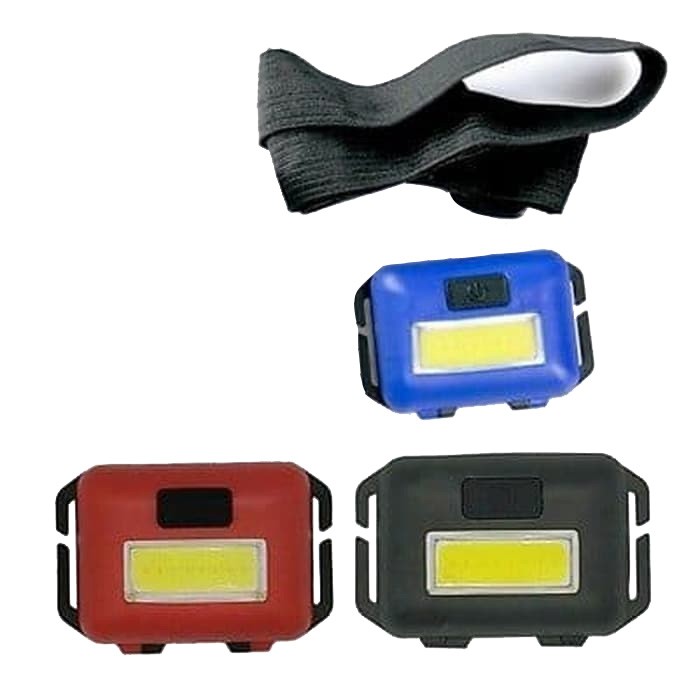 Lampu Senter LED Kepala sepeda Headlamp head lamp hiking baca Mini COB 10w 10 watt