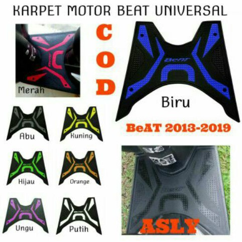 KARPET MOTOR BeAT 2013 2014 2015 2016 2017 2018 2019 INJECTION KARPET BeAT UNIVERSAL BAHAN KARET