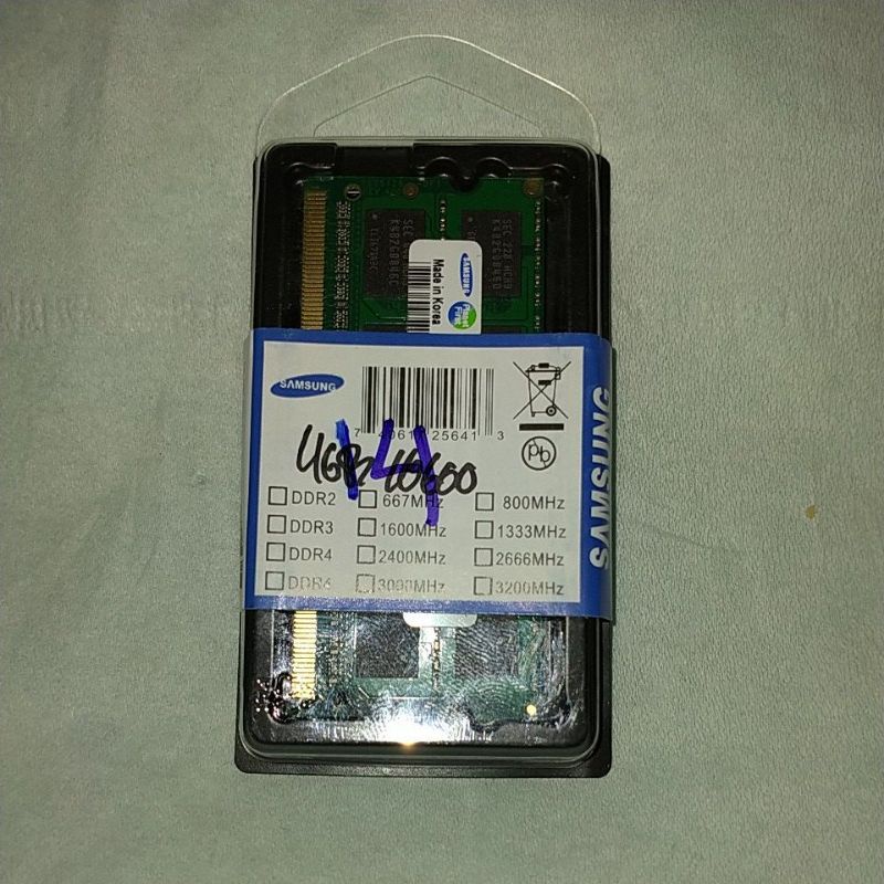 RAM LAPTOP SAMSUNG 4 GB DDR3 PC3-10600s SODIMM