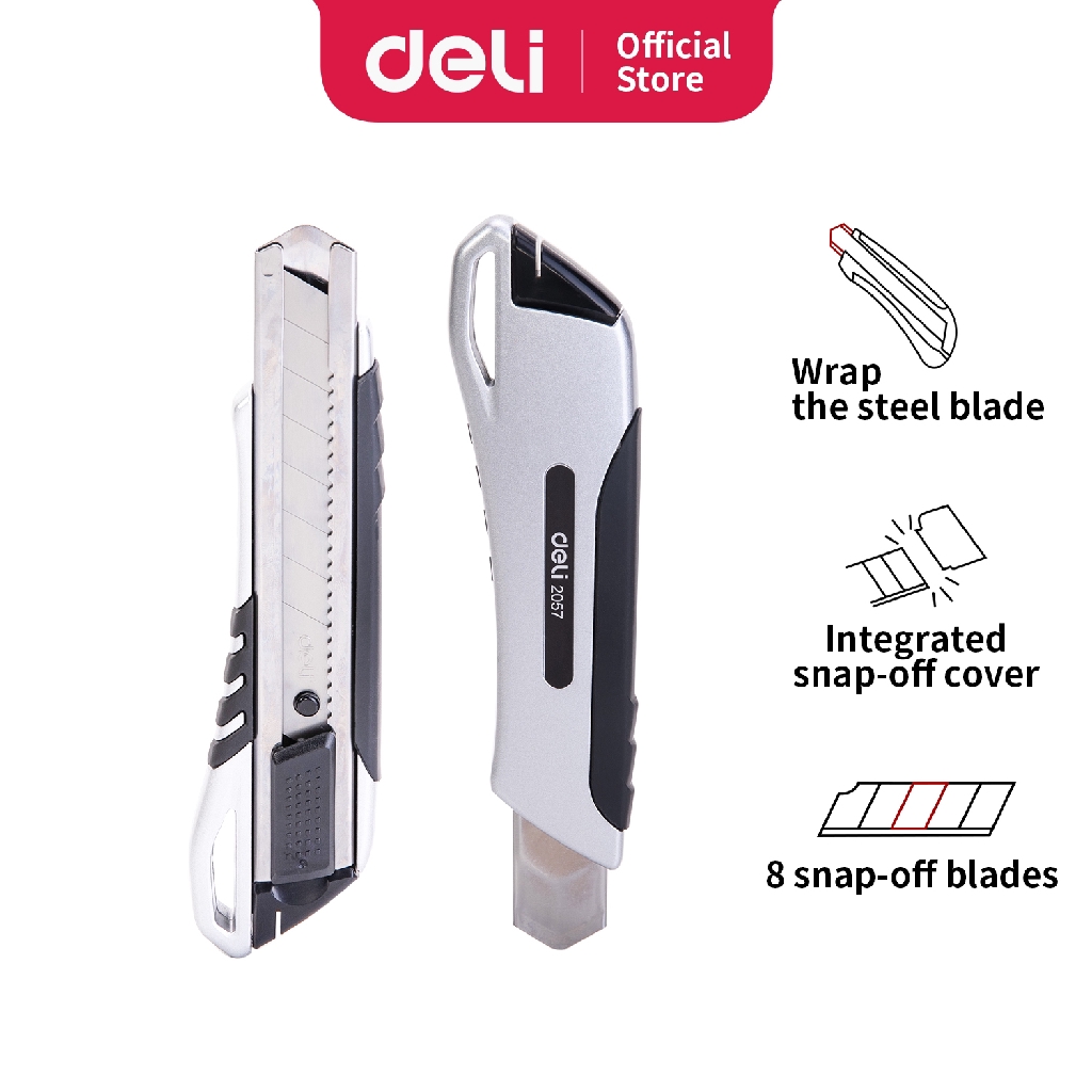 Jual Deli Cutter Besar Bahan Halus dengan pisau baja SK5 sistem kunci ...