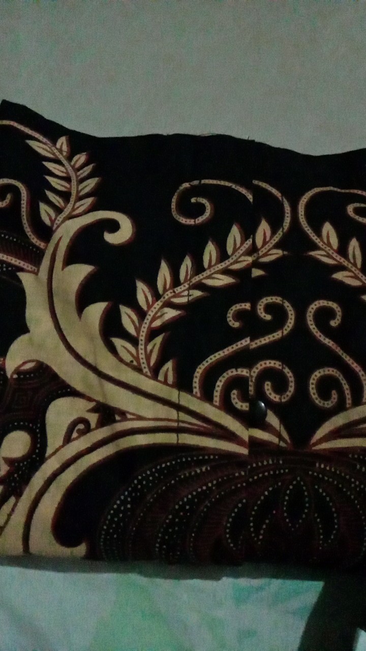 Kemeja Batik Pria Lengan Panjang Size M L Xl Xxl  Bswart Batik Hrb026 Kenongo Hem Panjang Padi