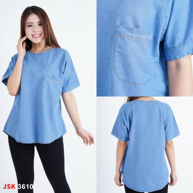 Blouse Jeans Wanita Modis JSK Jeans