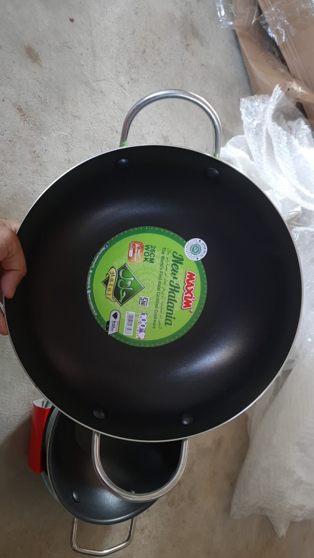 Wajan Penggorengan Teflon Maxim New Halania Wok 26 Cm / Wajan Teflon Anti Lengket Maxim 26 Cm