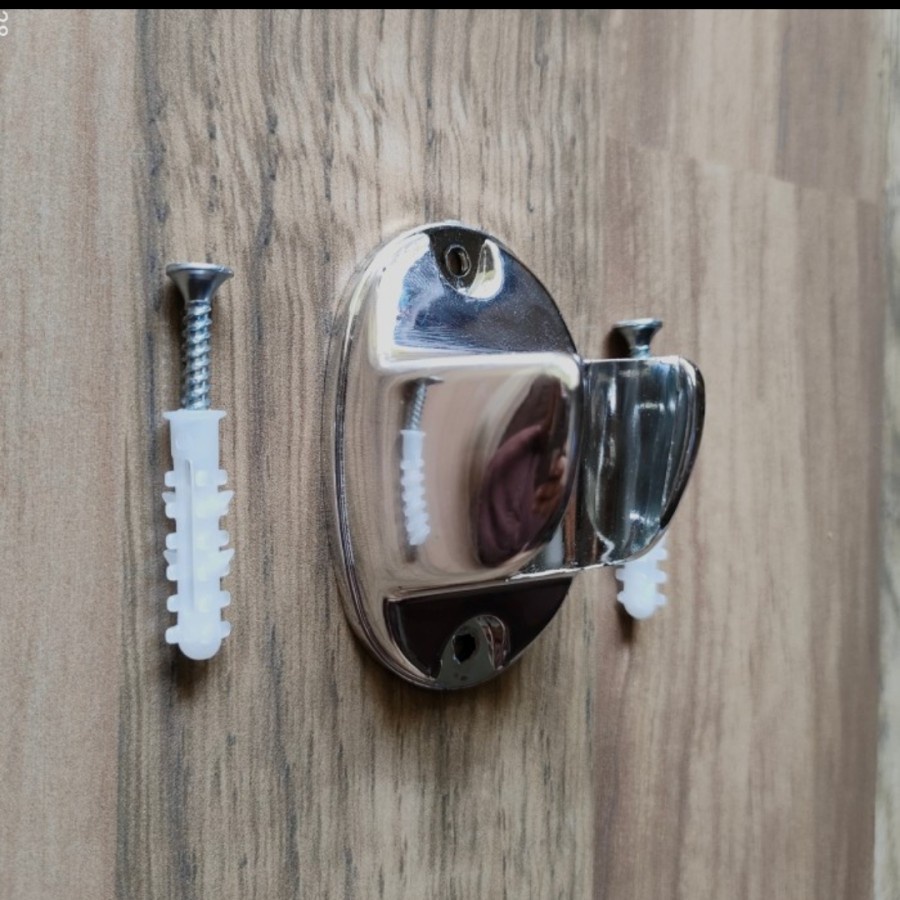 Bracket / Pegangan / Holder Hand shower dan Jet Shower holder Chrome