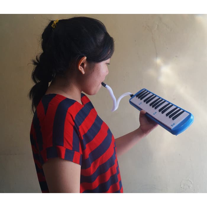 Hot Promo Pianika Superpro Plus Tas - Biru