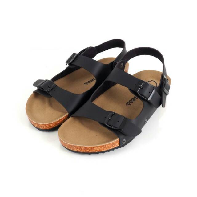 DISC 50% SANDAL KULIT GOODNESS QUIT BLACK