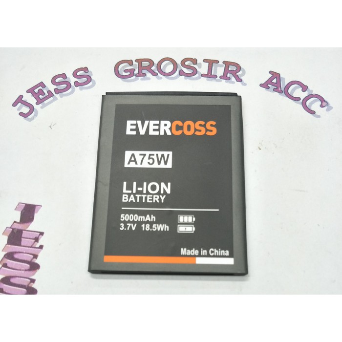 Baterai Battery Evercross Evercoss Cross A75W Winner Y1 Double Power - Hitam