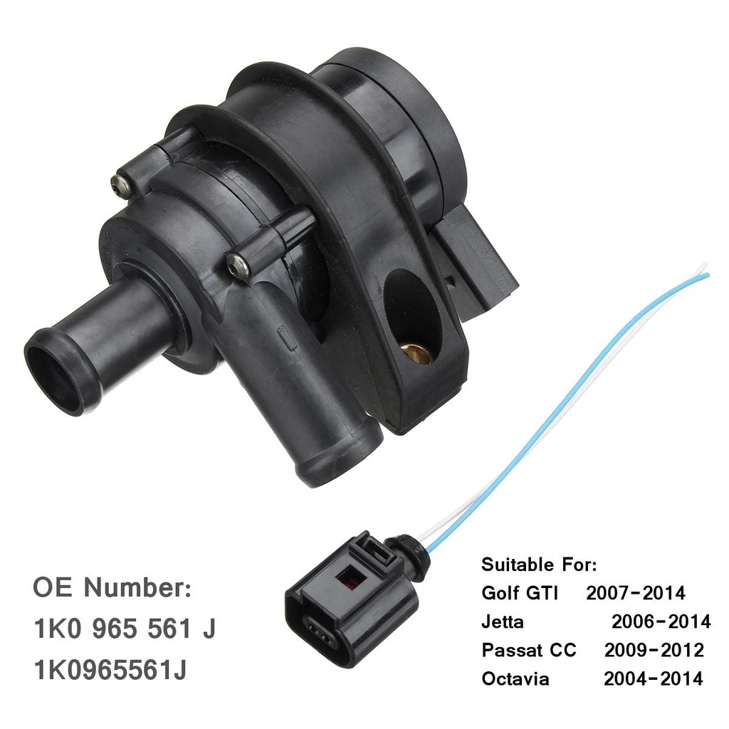 ⭐Ready⭐1K0965561J Engine Cooling Water Pump Fits For Jetta Passat Golf Audi A3 Q3 2004-2014
