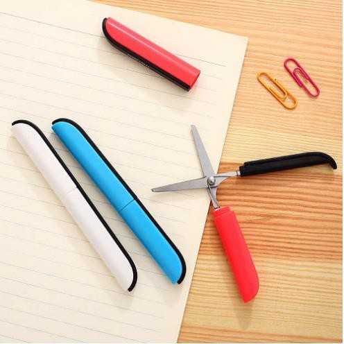 OS Gunting Portabel Gunting Pulpen Gunting Lipat Mini Portable Import