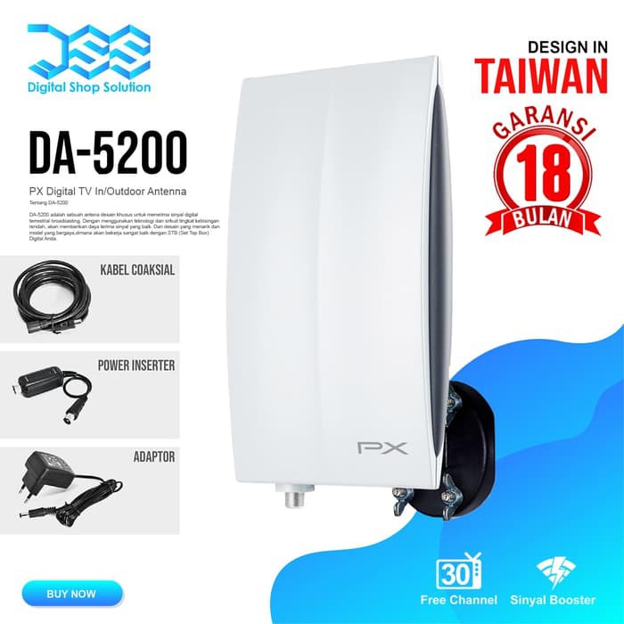 PX DA 5200 ANTENA TV LED booster Digital Indoor/outdoor Luar/ dalam ruangan  praktis murah bagus | Shopee Indonesia