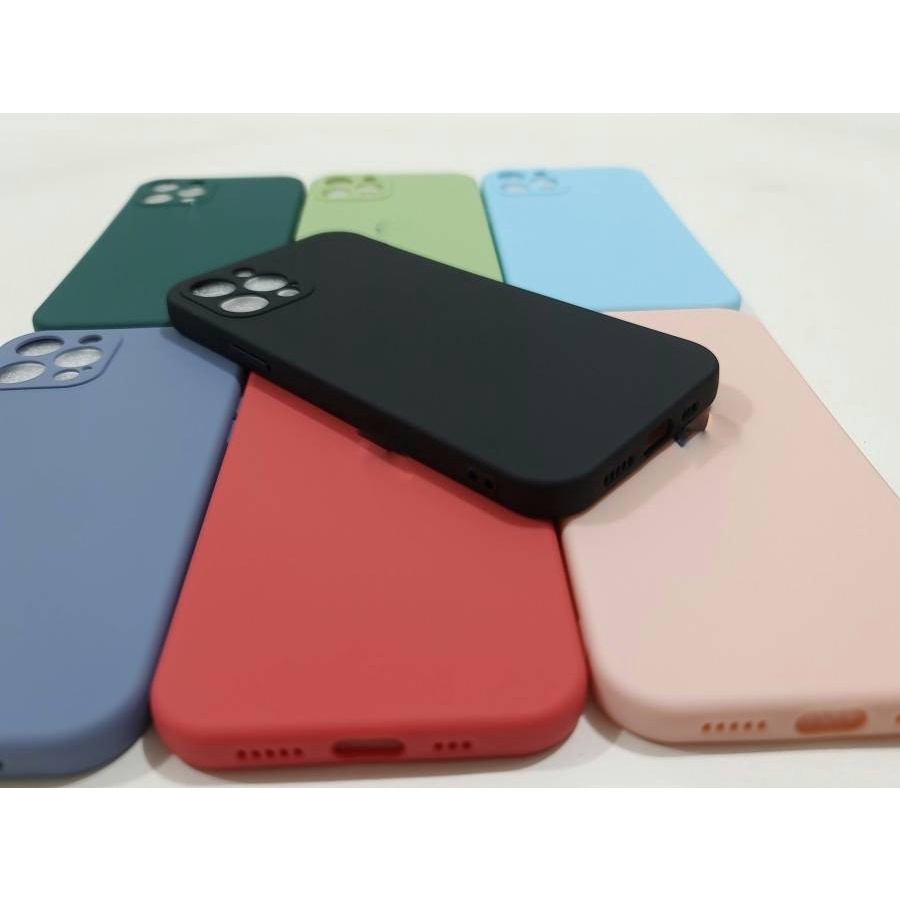 C119 Iphone 12  / 12 MINI / 12 PRO / 12 PRO MAX Doff Silicone Case + Lens Protection