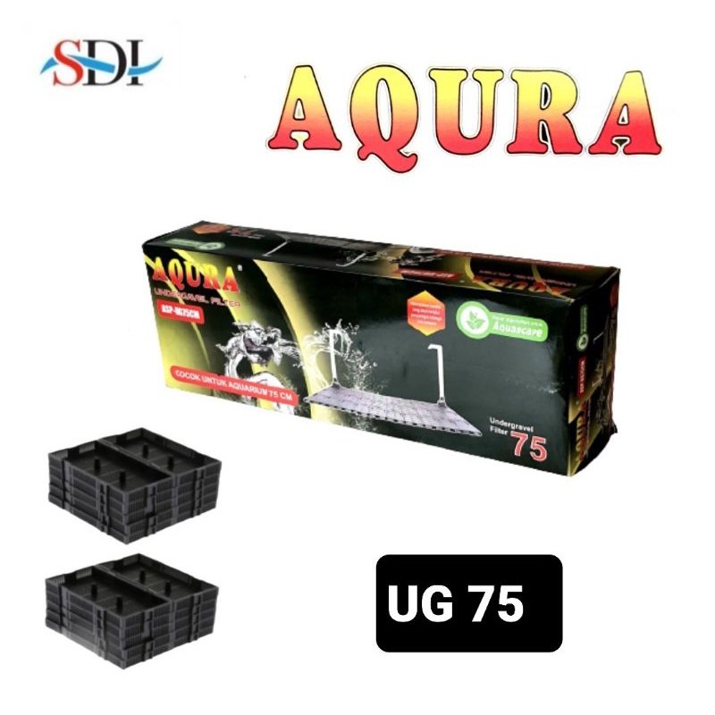 AQURA ASP UNDERGRAVEL 75 TATAKAN FILTER DASAR AQUARIUM