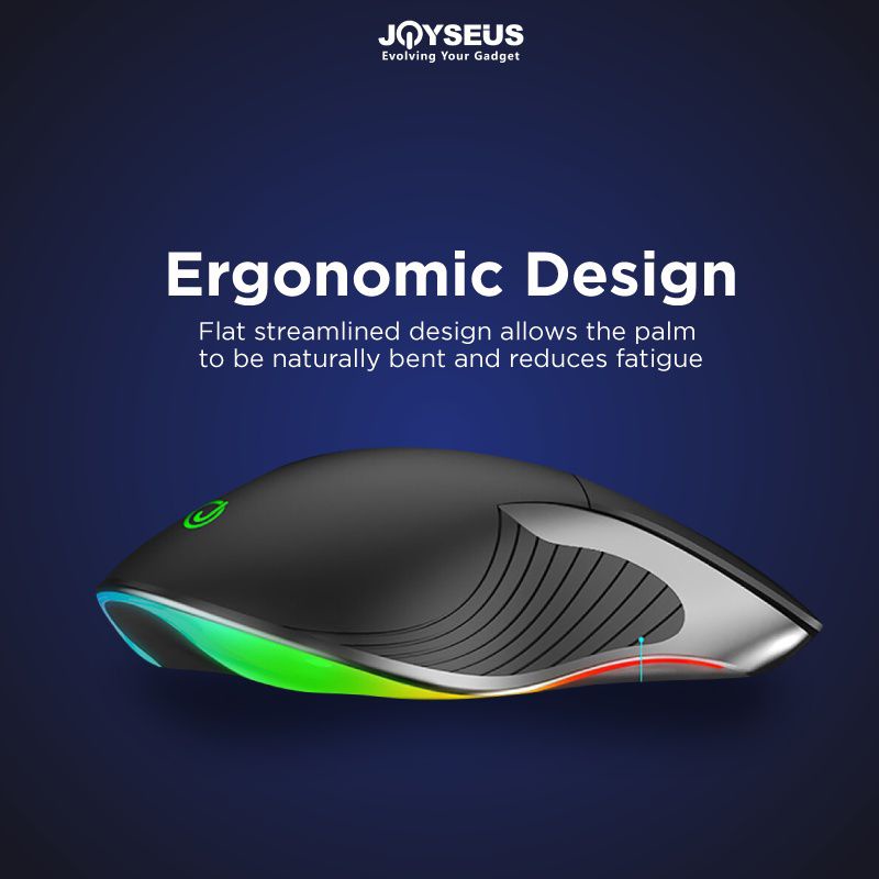 JOYSEUS X6 Mouse Gaming RGB 32000DPI LED USB Profesional