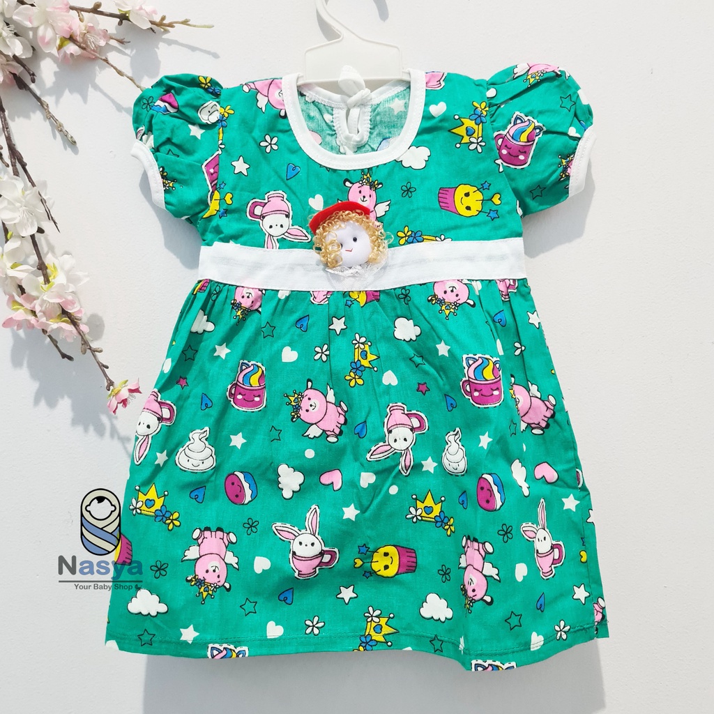 [MM-005] Setelan baju bayi 0 - 6 bulan motif kotak lucu + bandana