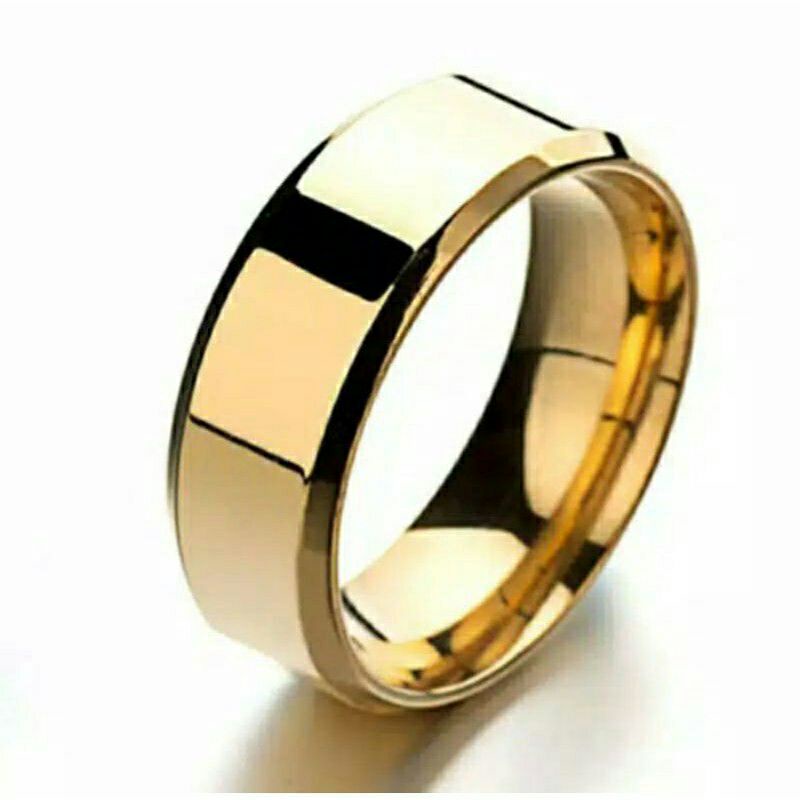 Cincin Titanium Anti Karat Anti Luntur Untuk Pria dan wanita