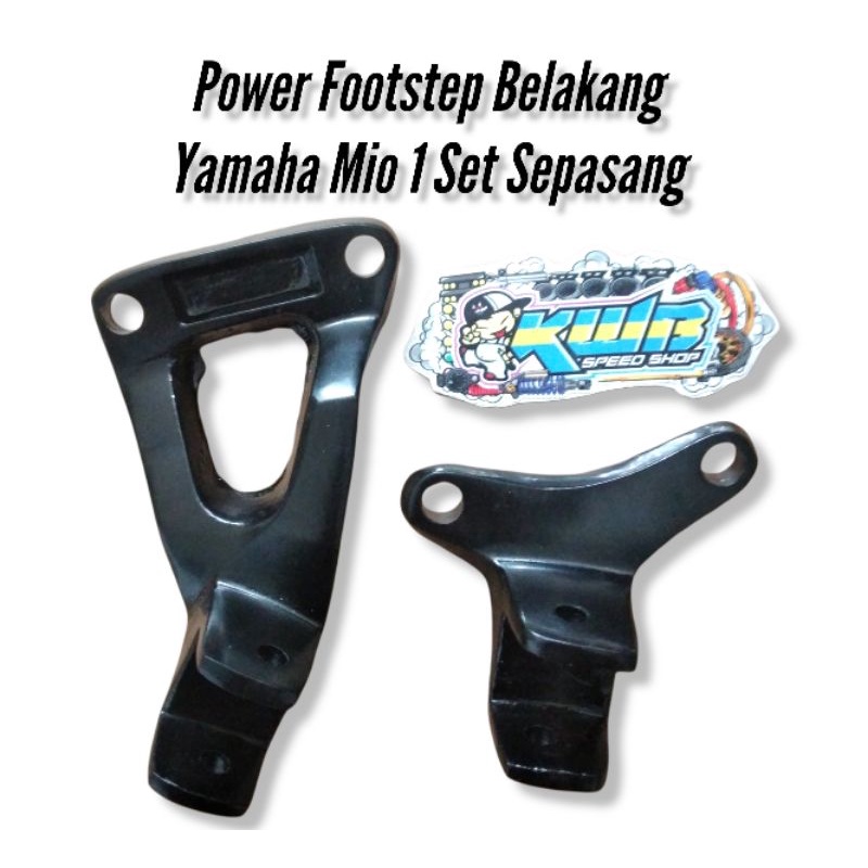 DUDUKAN FOOTSTEP STEP BELAKANG YAMAHA MIO SMILE / MIO SPORTY 1 SET SEPASANG Power footstep mio pijakan kaki belakang mio sepasang