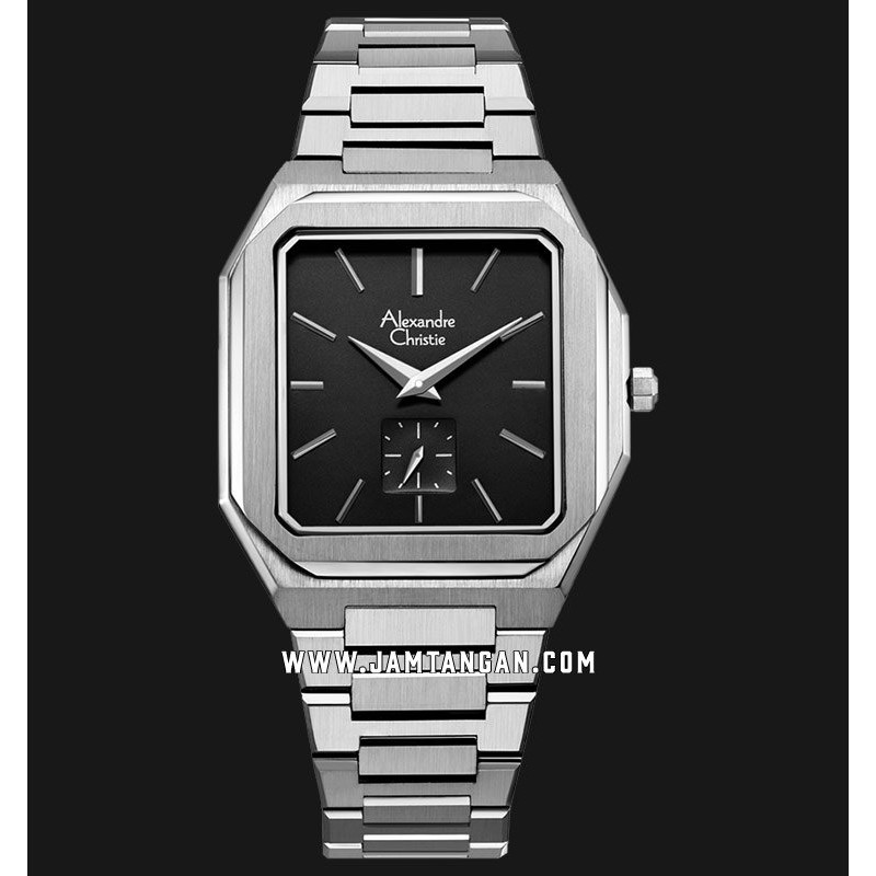 Alexandre Christie AC 8601 MS BSSBA Men Black Dial Stainless Steel Strap