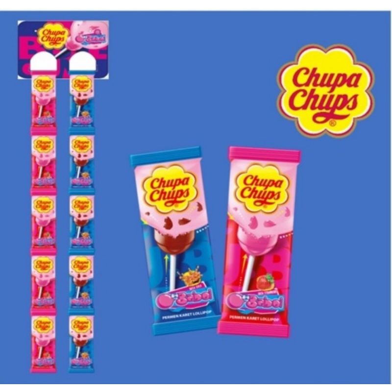 

Chupa Chups Gum Filled Lolipop Gantung Renceng