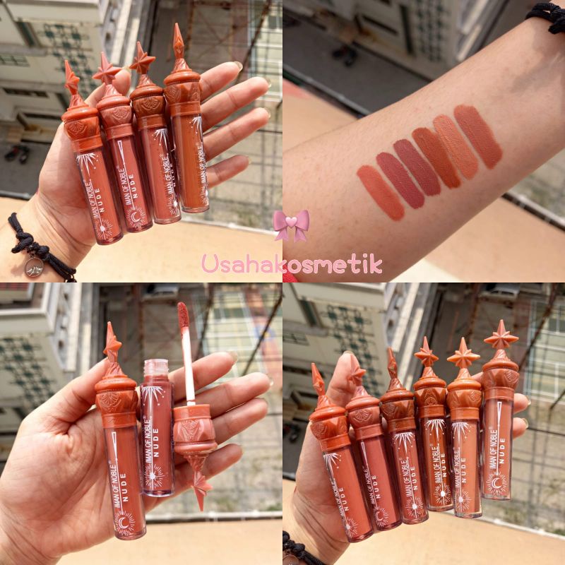 6PCS!! IMAN OF NOBLE LIPSTIK/LIP GLOSS NUDE/MERAH BINTANG BEST SELLER NO. 6170-2