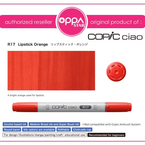 

Copic Ciao R17 Lipstick Orange Original Japan Marker