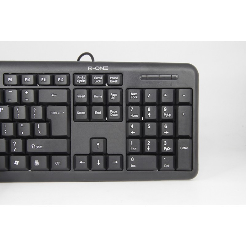 Promo Murah Keyboard USB dari R-ONE Yang Mempunyai desain Simpel!! - Hitam