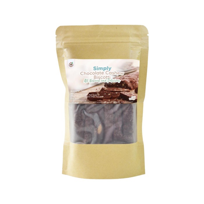 

⭐ COD ⭐ House Of Organix Simply Cashew Biscotti 100 Gr - Chocolate