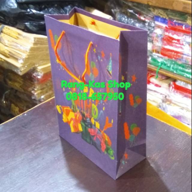 

Paper bag Ulang Tahun birthday small samson doff