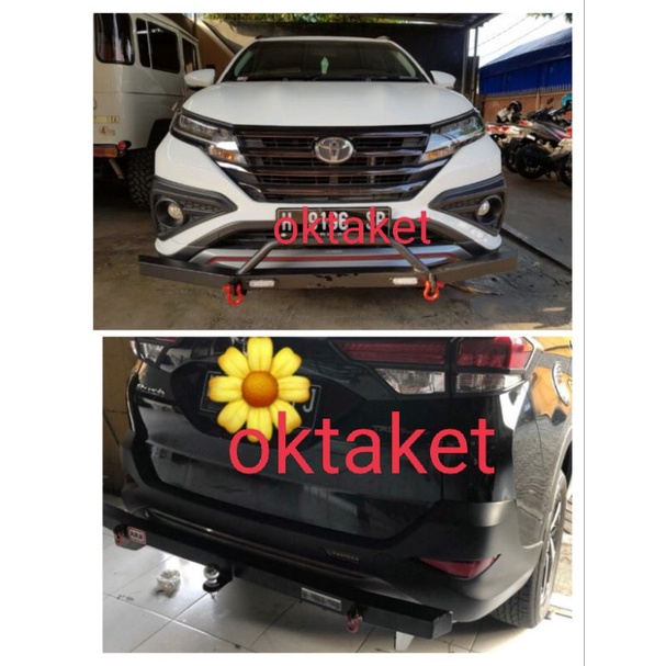 paket towing depan belakang all new Rush Terios 2018-2022 gr sport anting