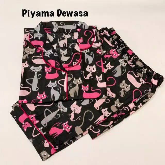 PIYAMA DEWASA / PIYAMA KATUN LD 100CM-104CM / PIYAMA CP / MARRYCATTY