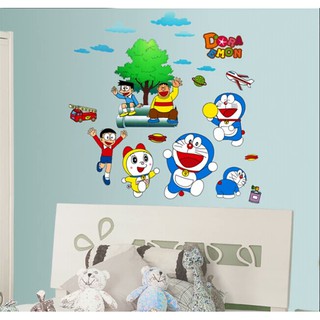 RELIZA WALLSTICKER DORAEMON  NOBITA SUNEO GIANT KIDS 