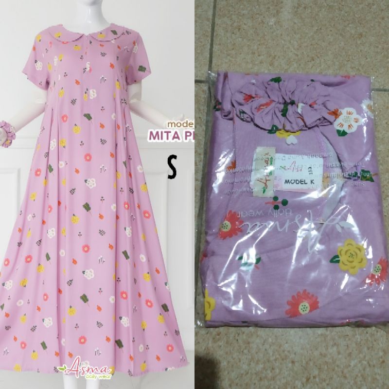 daster asma daily wear model k mita pink size s