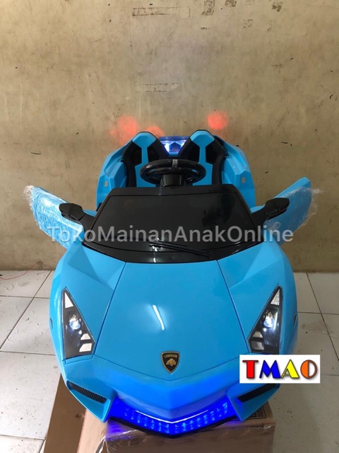 Mobil Aki Mainan Anak Lambrado Lamborghini PMB M6869 2 Anak Remote M 6869 Murah-7
