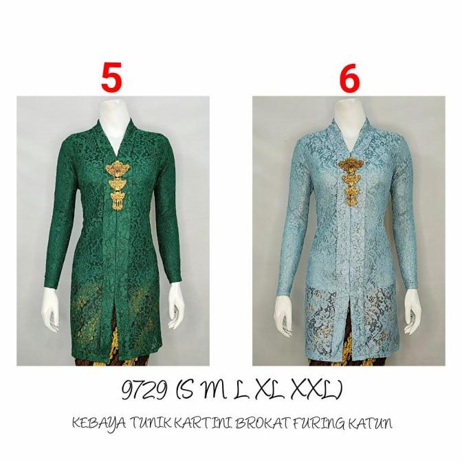9203 Indah Kebaya Modern Encim Kutubaru Bali Murah Batik Bordir Brokat