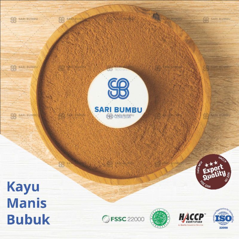 

Kayu Manis Bubuk / Cinnamon Powder - Bumbu Dapur Halal kualitas ekspor 20gr, 50gr, 100gr, 250gr