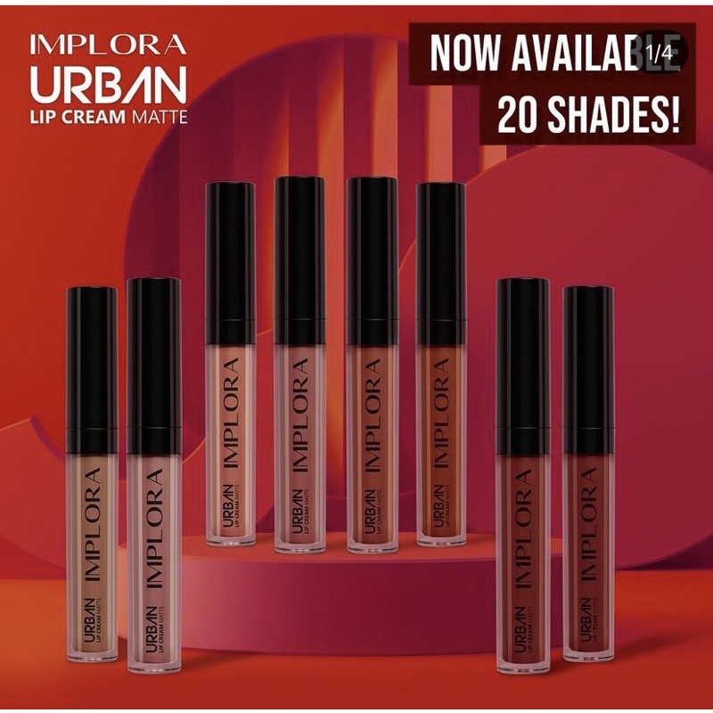 Implora Urban Lip Cream/Implora Lip Cream/Implora Murah new 20 shade